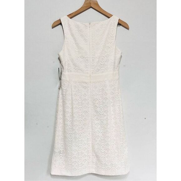CHAPS Cream Colored Lace Dress   Sz 6   NWT - Picture 2 of 4